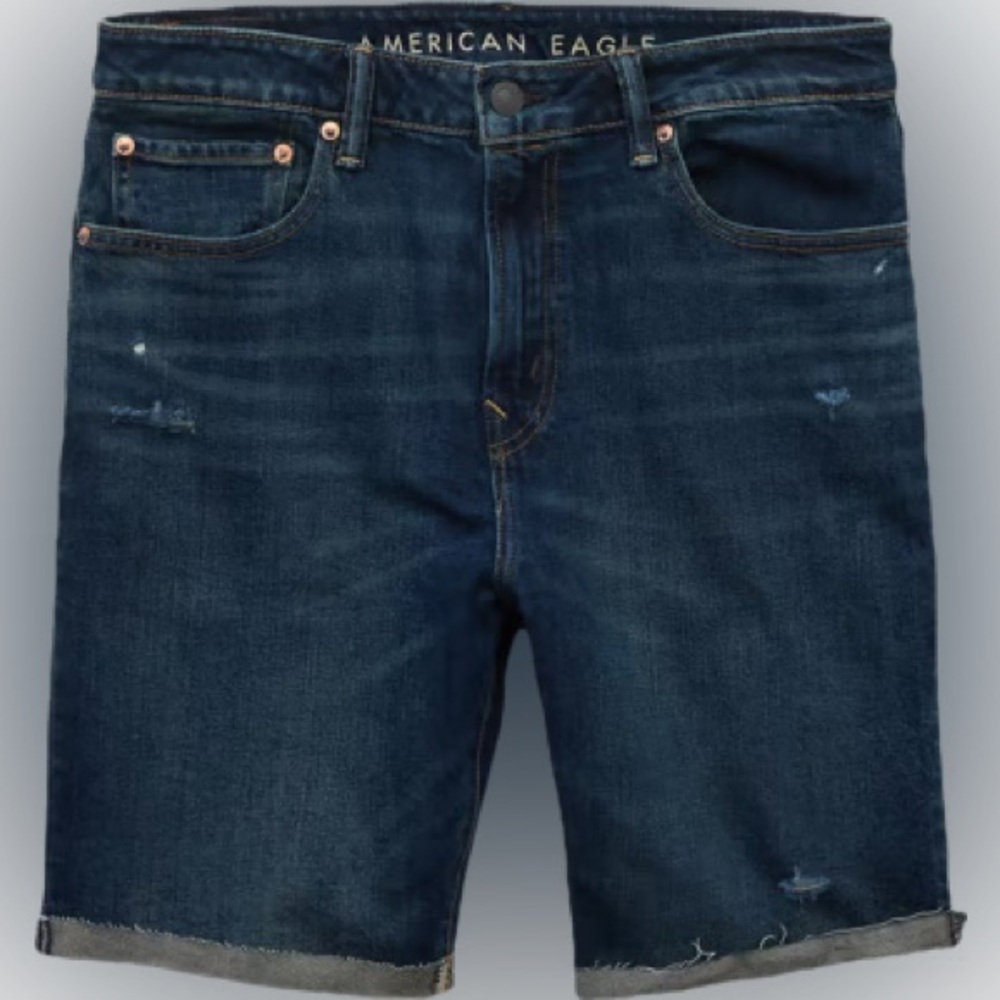 AE Airflex Denim Shorts Size 32 - Picture 7 of 8